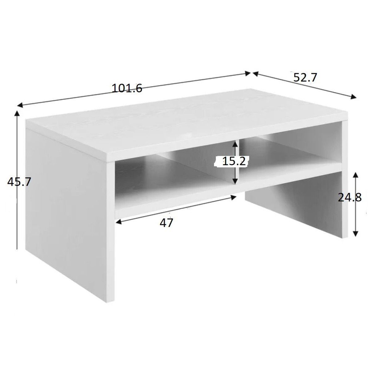 TU MESITA - Mesa de Centro Donna Color Blanco TU MESITA