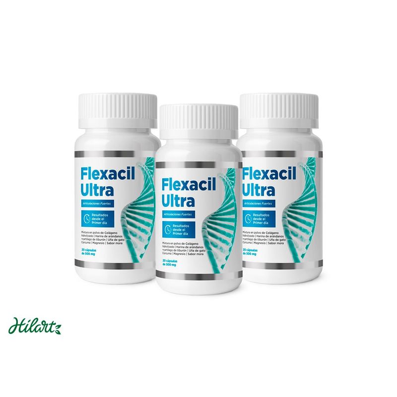 FLEXACIL - FLEXACIL ULTRA - 4xpack - CAPSULAS para molestias articulares y óseas