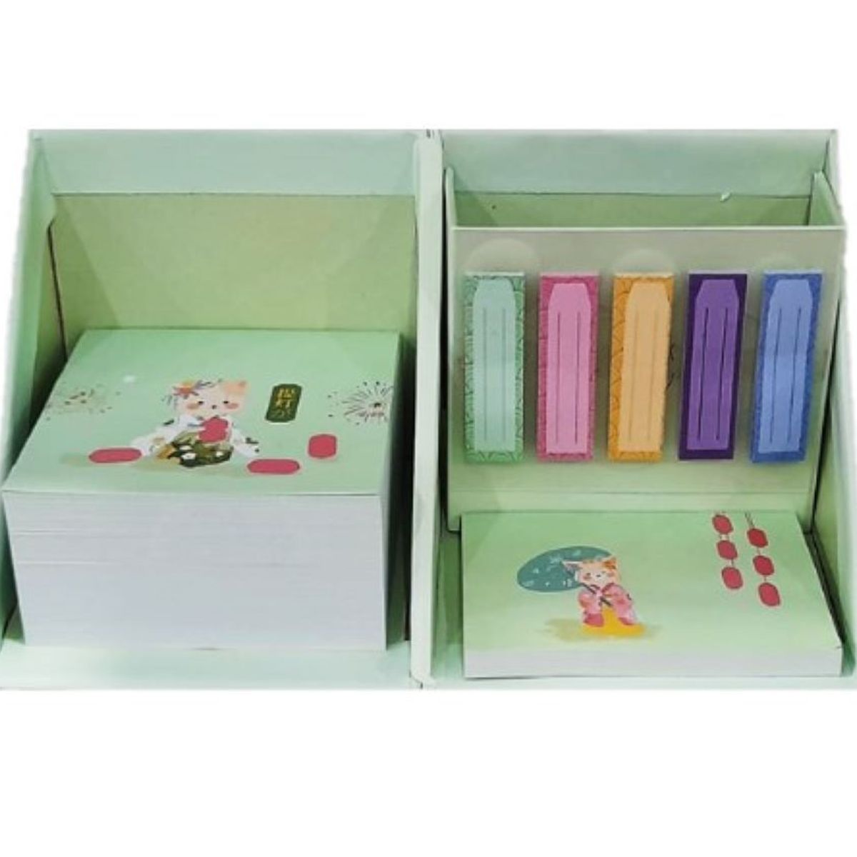 GENERICO - POSIT CON PORTA LAPICERO EN CUBO VERDE