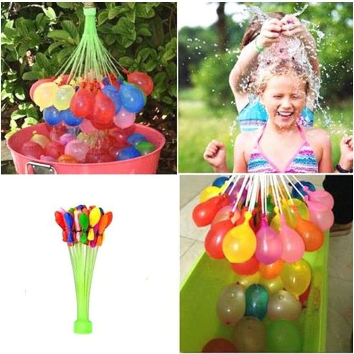 GENERICO - Ramo Inflador Bombitas Agua 60 Segundo 3 Paquetes 111 Globos