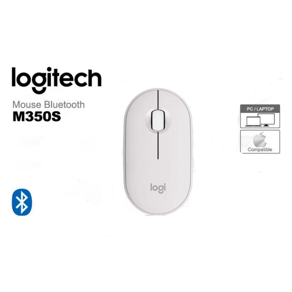 LOGITECH - Mouse Inalámbrico Logitech Pebble 2 M350s -Blanco