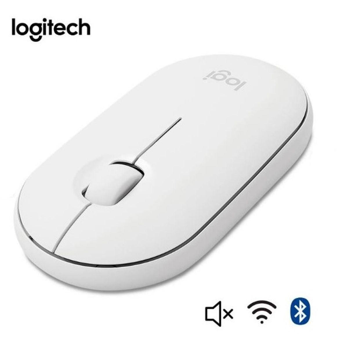 LOGITECH - Mouse Inalámbrico Logitech Pebble 2 M350s -Blanco