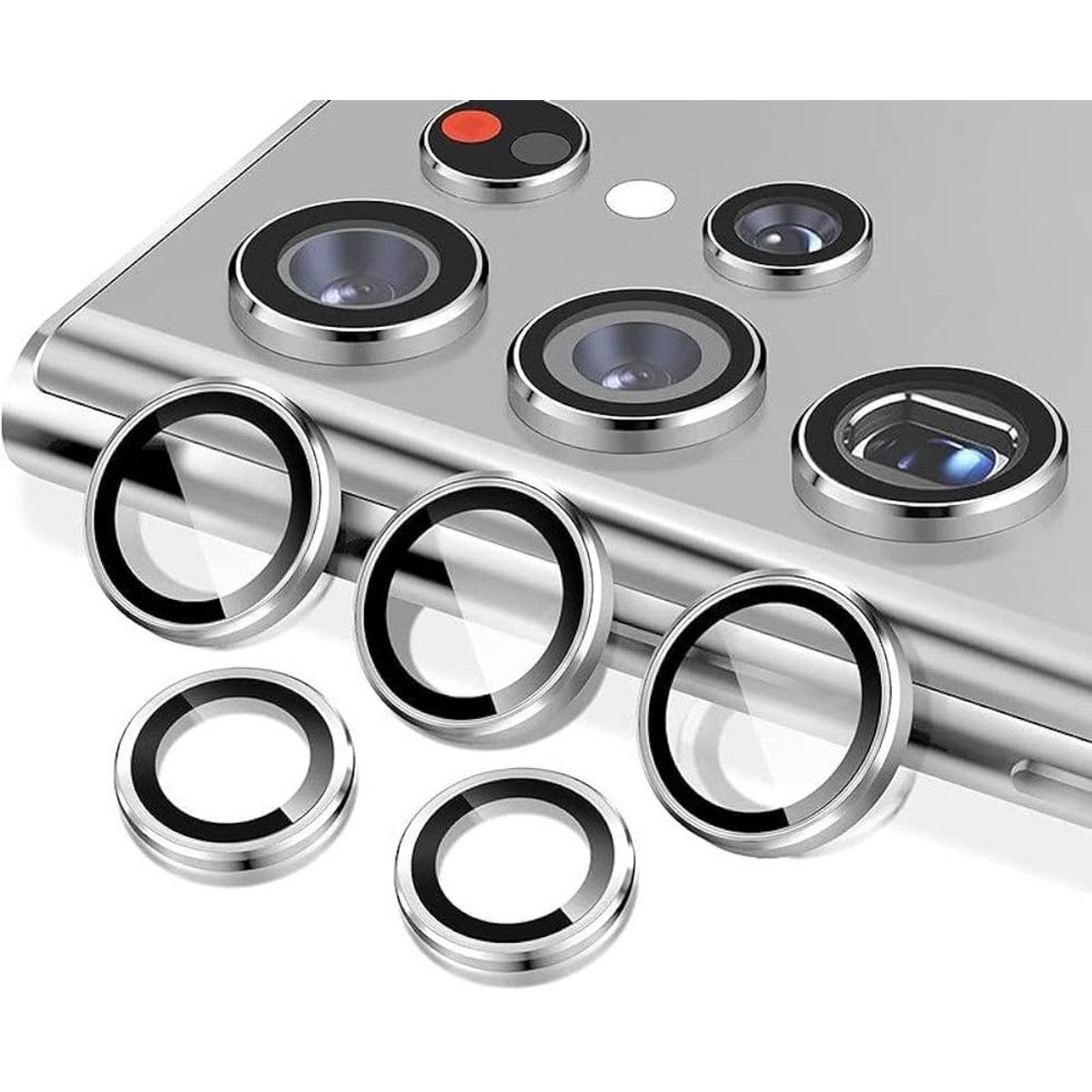 GENERICO - Mica de Vidrio Individual de Camara Samsung S24 Ultra - Silver