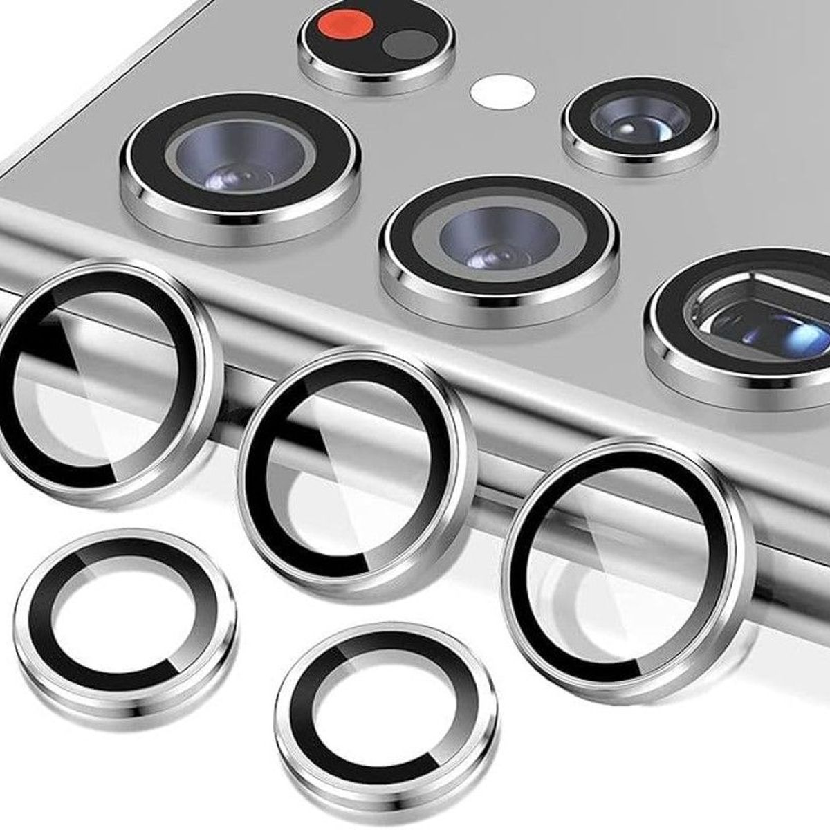 GENERICO - Mica de Vidrio Individual de Camara Samsung S24 Ultra - Silver