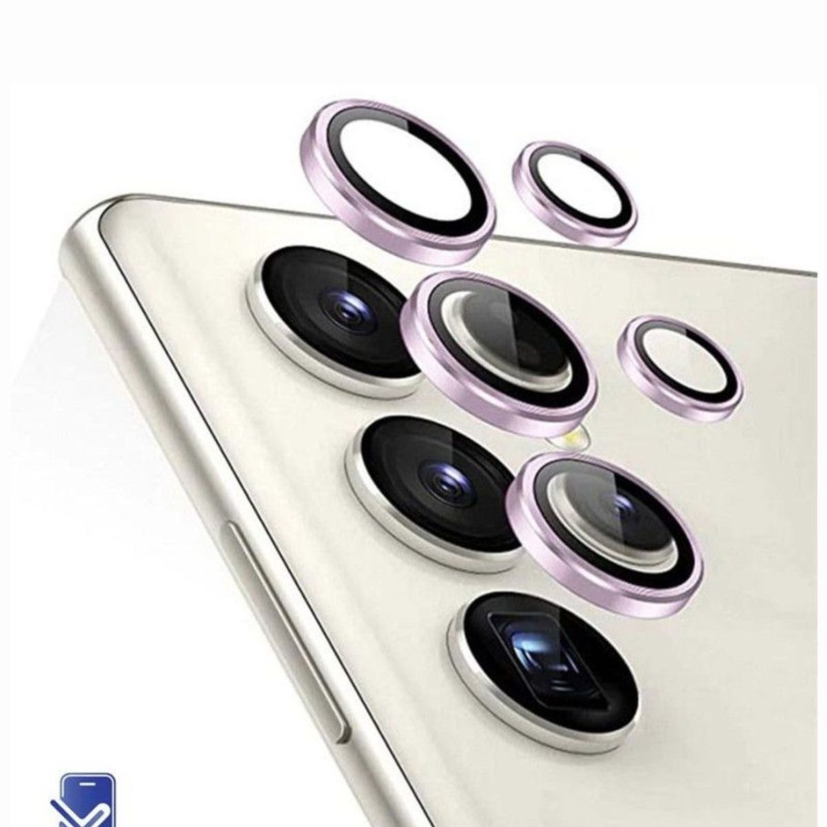 GENERICO - Mica de Vidrio Individual de Camara Samsung S24 Ultra - Pink Purple