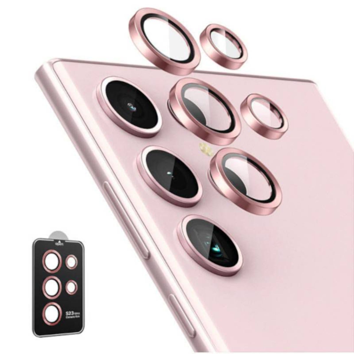 GENERICO - Mica de Vidrio Individual de Camara Samsung S24 Ultra - Rose