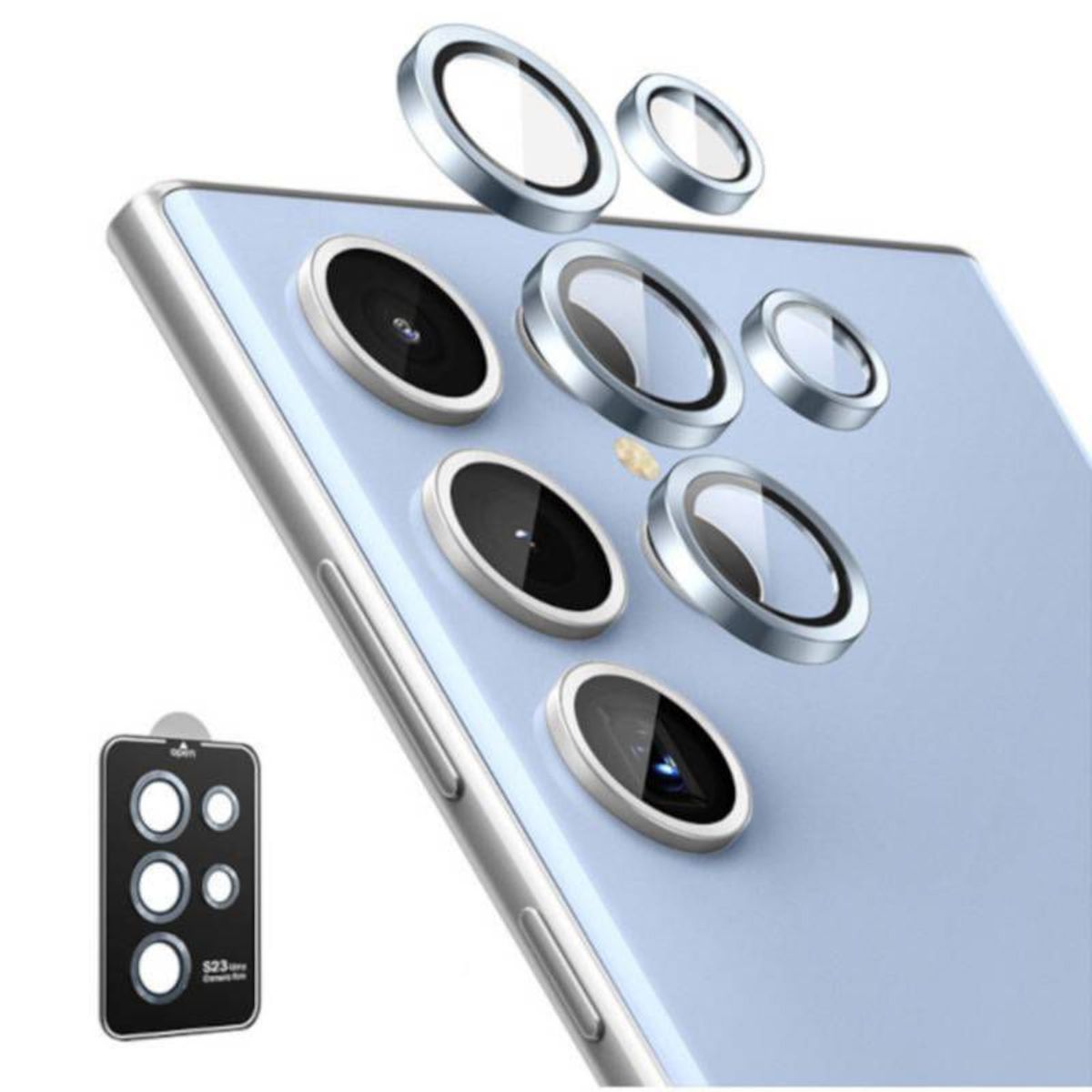 GENERICO - Mica de Vidrio Individual de Camara Samsung S24 Ultra - Blue