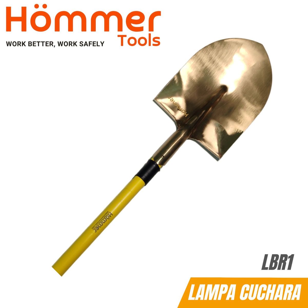 HOMMER - Lampa de Bronce tipo Cuchara cmango fibra de vidrio