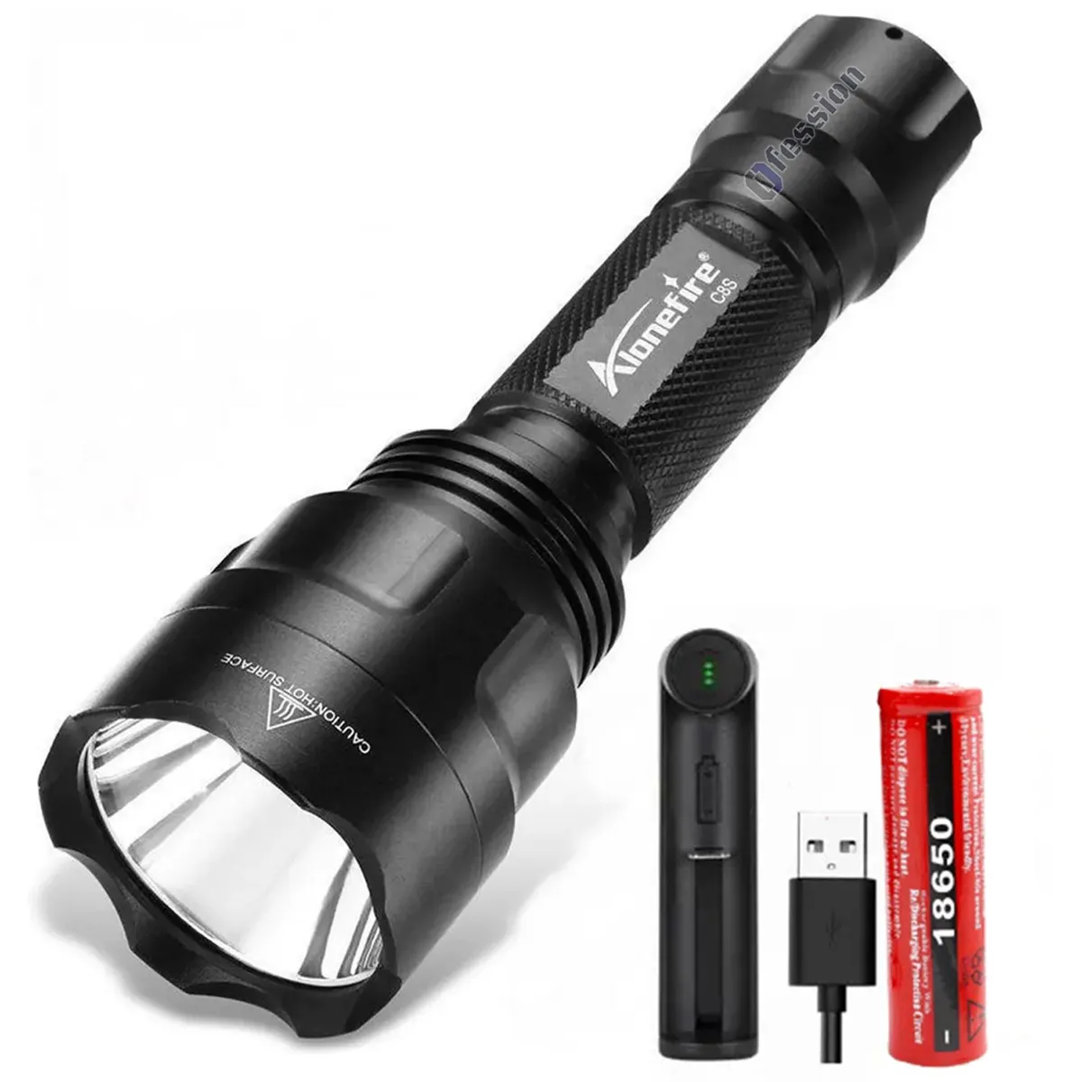 GENERICO - Linterna Táctica Profesional Super Potente 300m de largo alcance