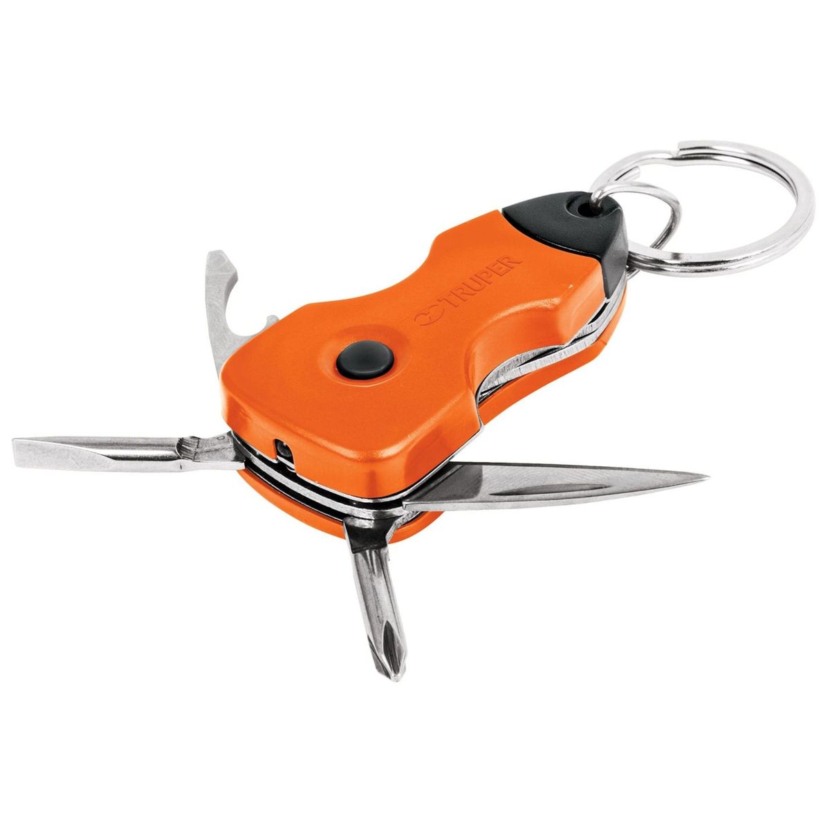 TRUPER - Llavero multiherramienta 6 funciones, con LED, Truper