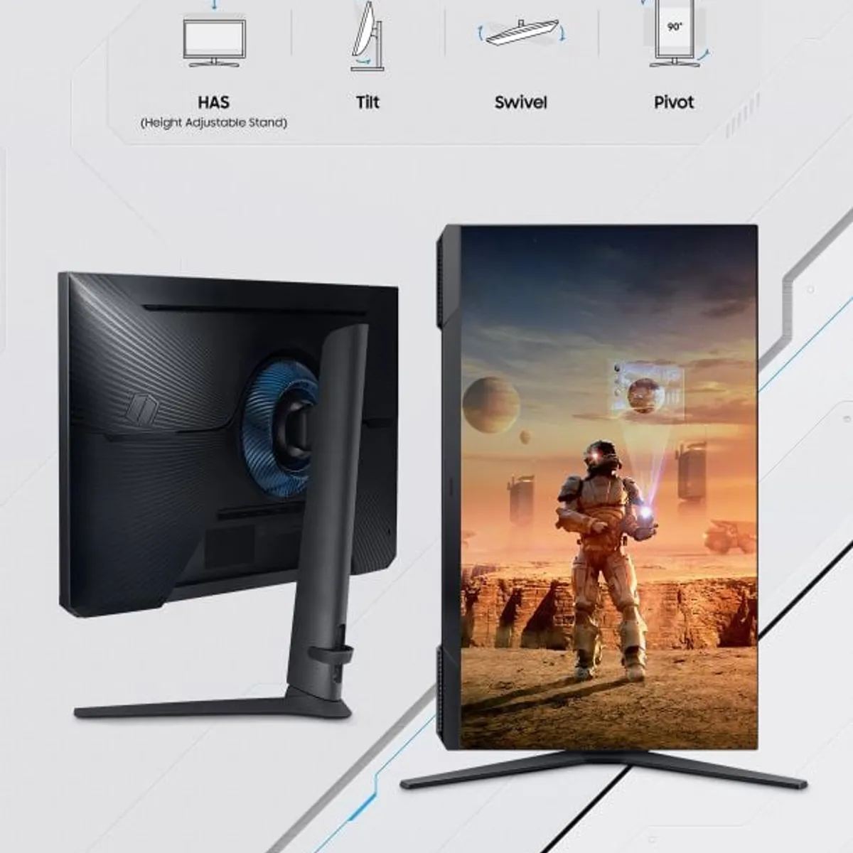 SAMSUNG - MONITOR GAMER 32DG300 SAMSUNG 32 180Hz 1Ms PIVOTE HDMI