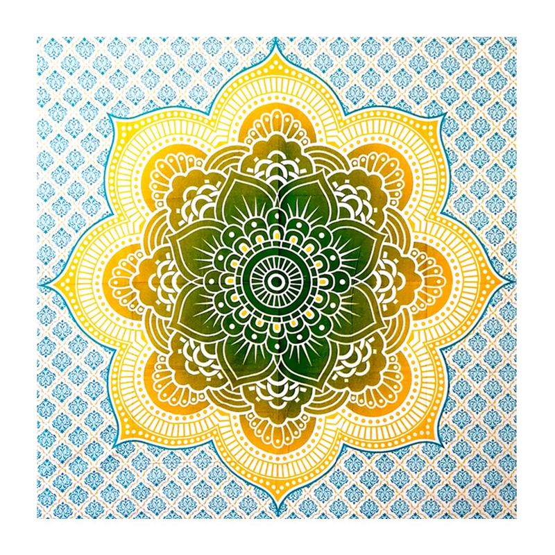GENERICO - Mandala Manta Sábana para Picnik o Playa Livorno de Algodón
