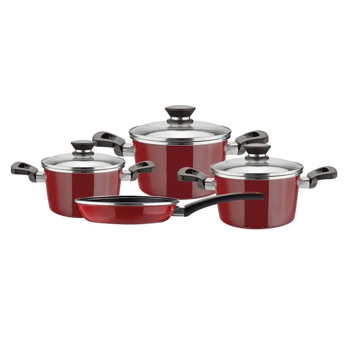 MAGEFESA - Set de Ollas 7 Pzas Magefesa Rojo