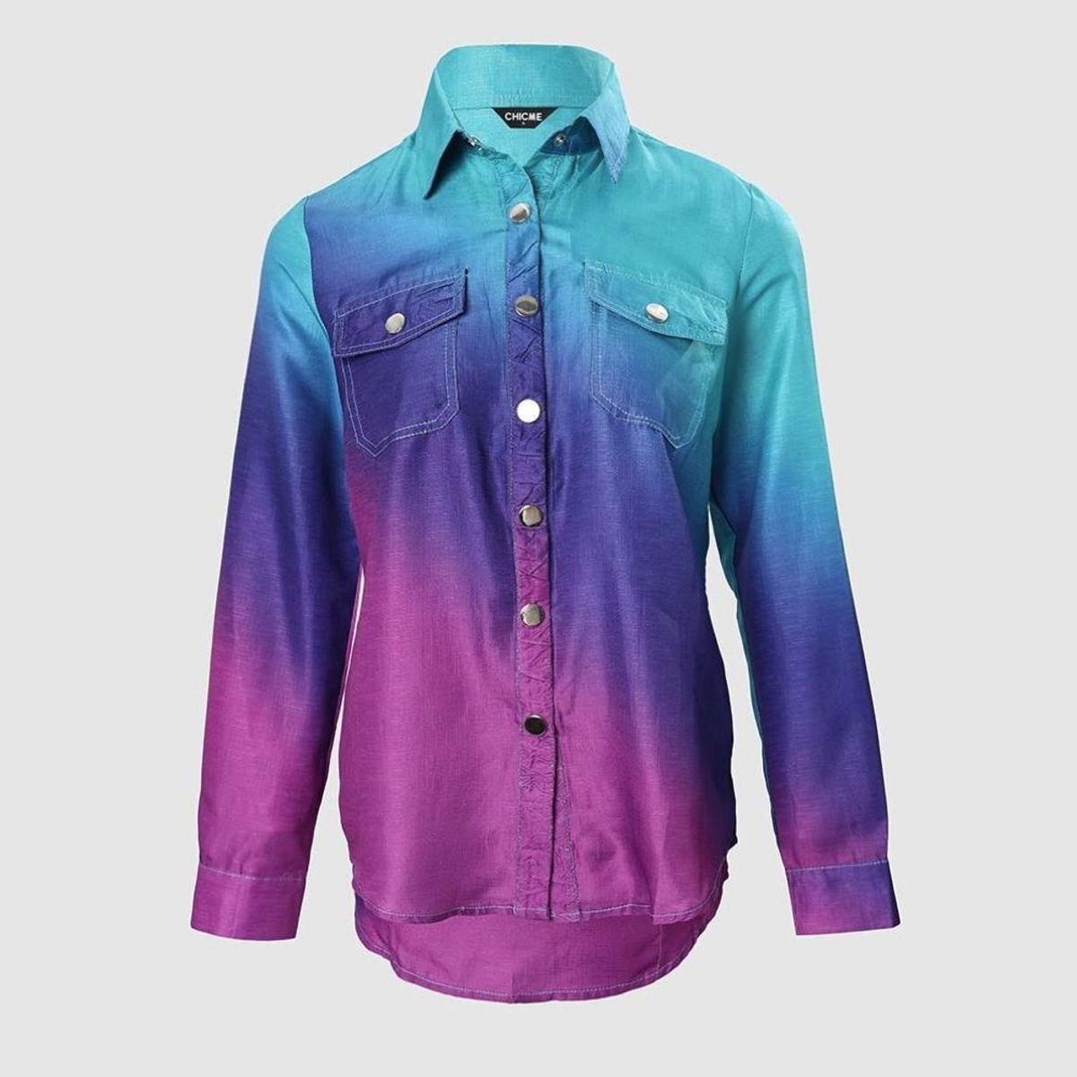 GENERICO - EXCLUSIVA Chaqueta de Manga Larga con Volantes Degradado