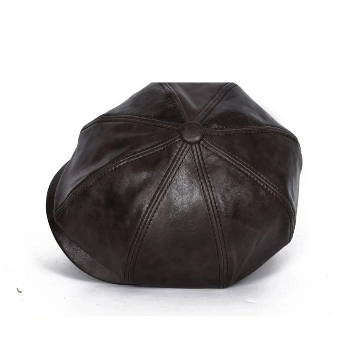 KAST PE - Boina Gorra Hombre Cuero PU Beck - Negro