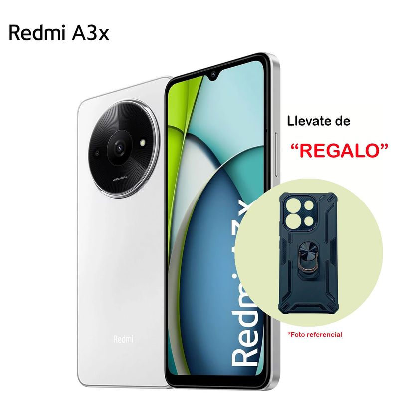 REDMI - XIAOMI REDMI A3X 4GB RAM 128GB COLOR BLANCO CÓSMICO CON ESTUCHE RANGER DE REGALO