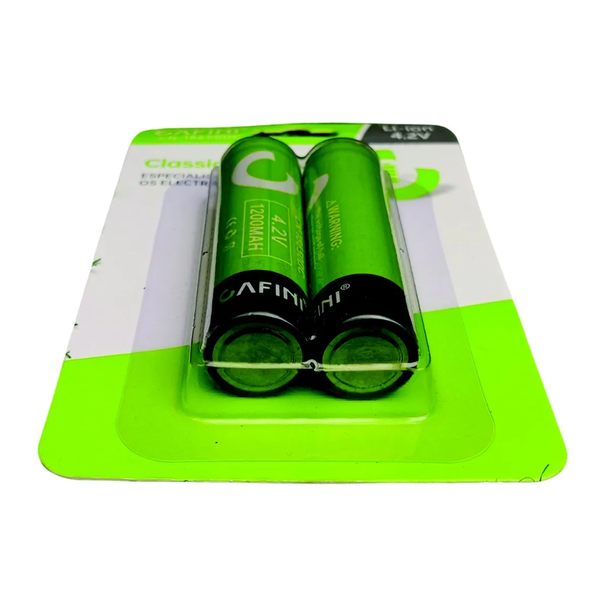 CAFINI - Pack de Baterías Recargables Cafini 1200 mah 4.2v 18650DC