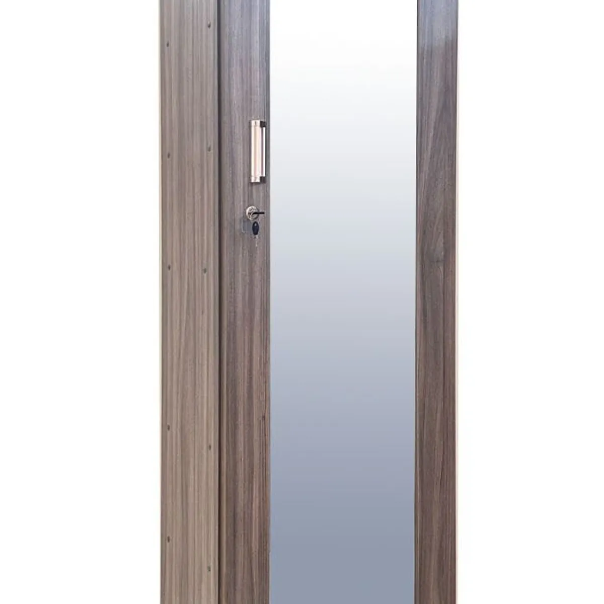 GENERICO - ZAPATERA CON ESPEJO COLOR HUMO