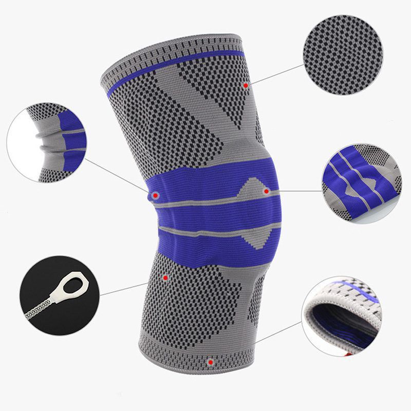 GENERICO - Rodillera deportiva con gel y varillas protector de menisco
