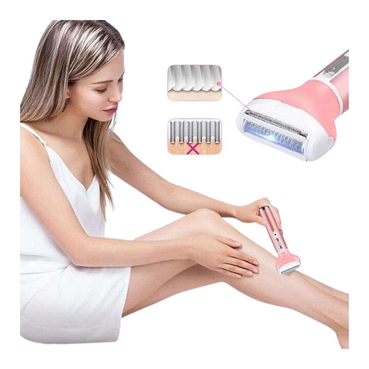 ROHS - Depiladora para Dama KEMEI 4 en 1