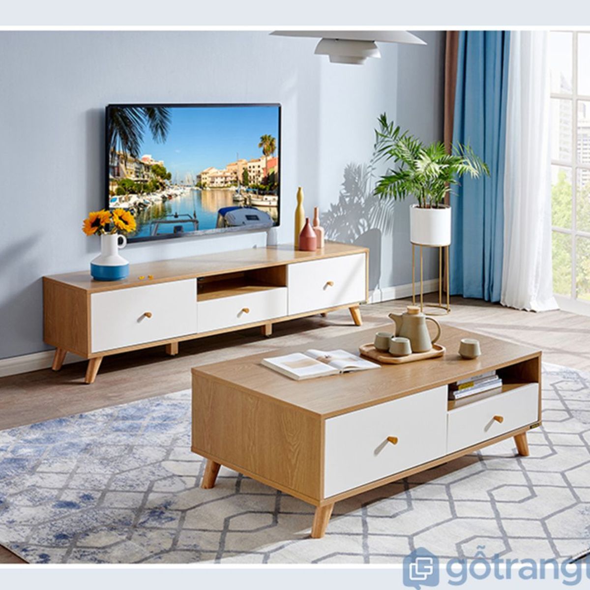 TU MESITA - Mesa de Centro Vintage Fatima 120cm TU MESITA