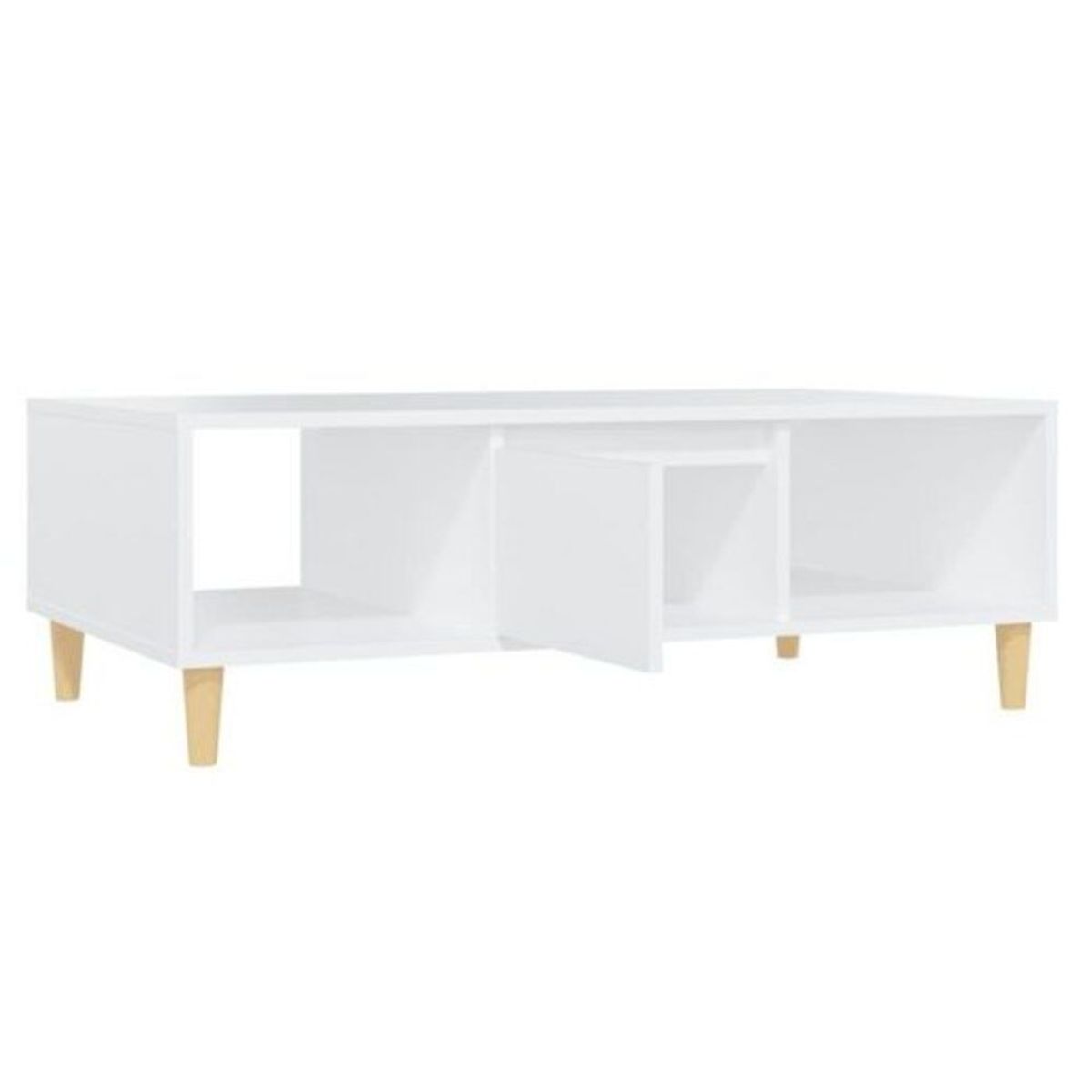 TU MESITA - Mesa de Centro Vintage Blanco 1035cm TU MESITA