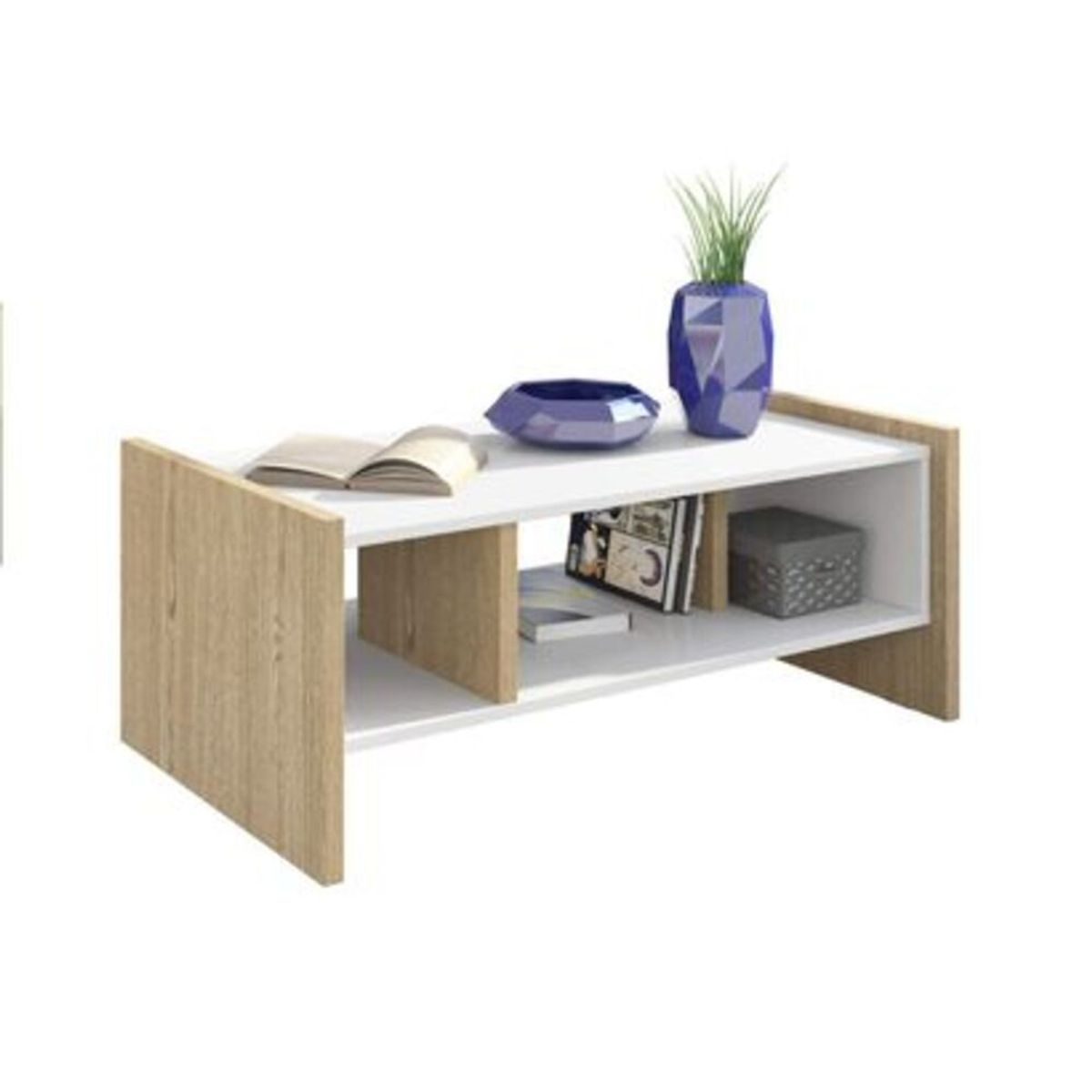 TU MESITA - Mesa de Centro Itza Marrón 90cm TU MESITA