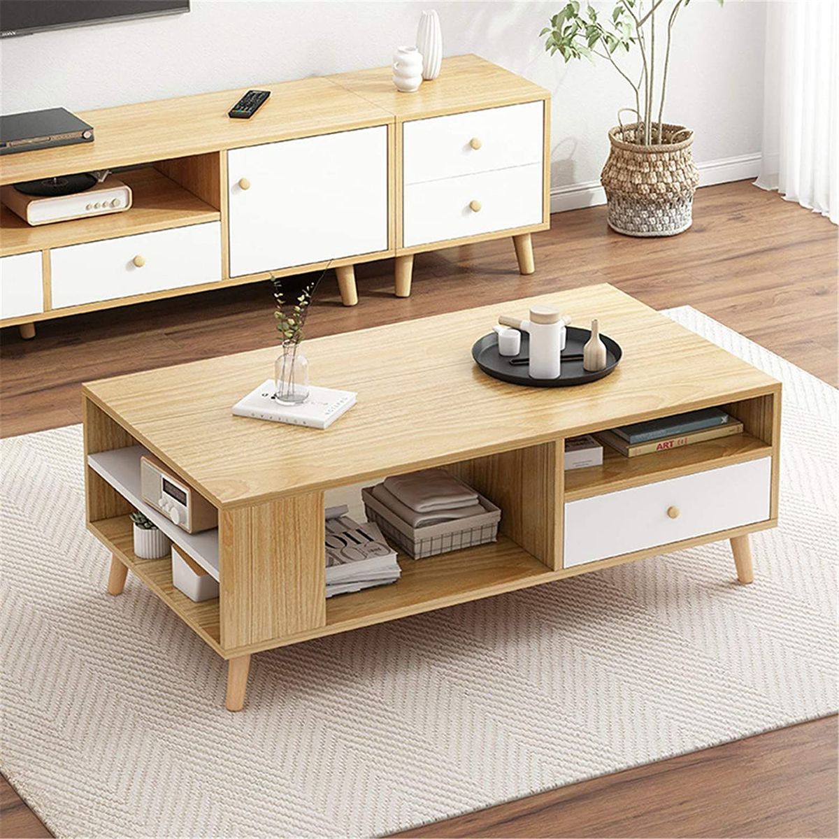 TU MESITA - Mesa de Centro Maudy Pastel 100cm TU MESITA