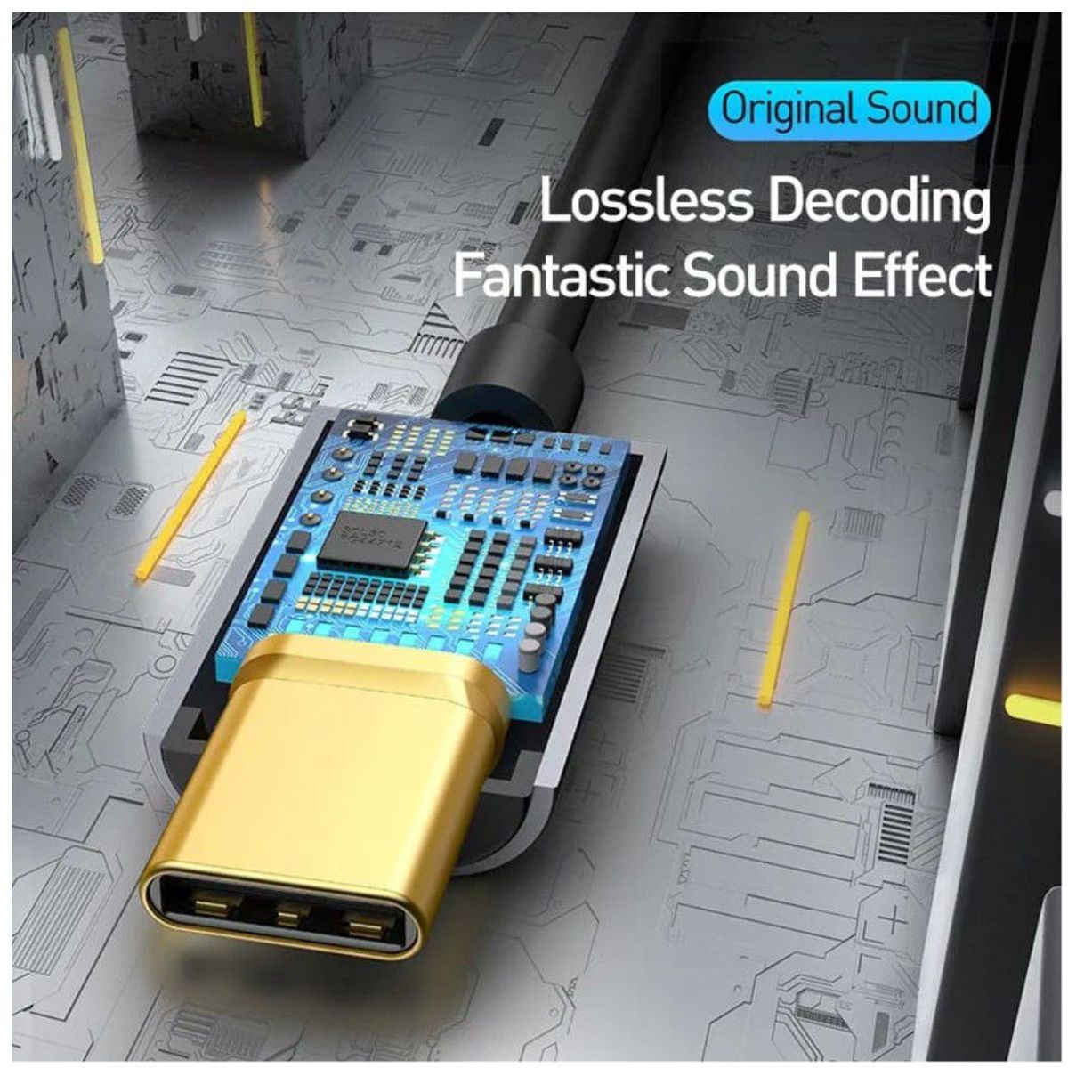 BASEUS - Adaptador Baseus Tipo-C Macho a Adaptador Hembra 35mm