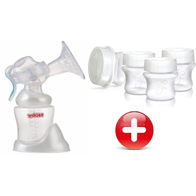 NUBY - Pack Extractor de leche Nuby  potes Nubys