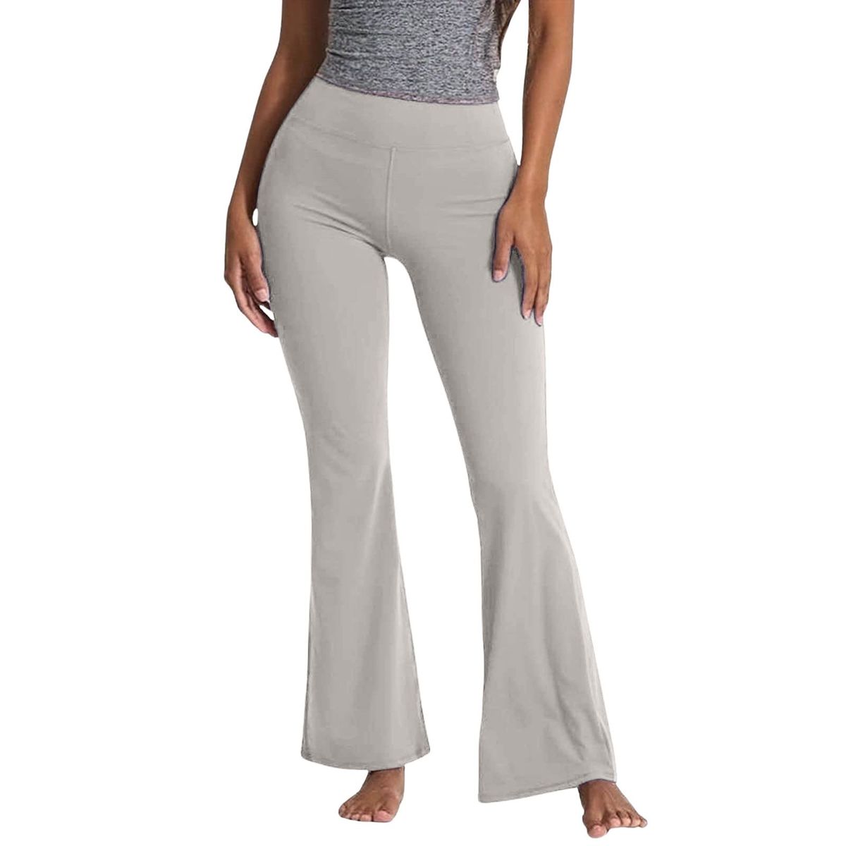 ZIMRAHYG - Pantalones de fitness de piernas anchas elásticas femeninas