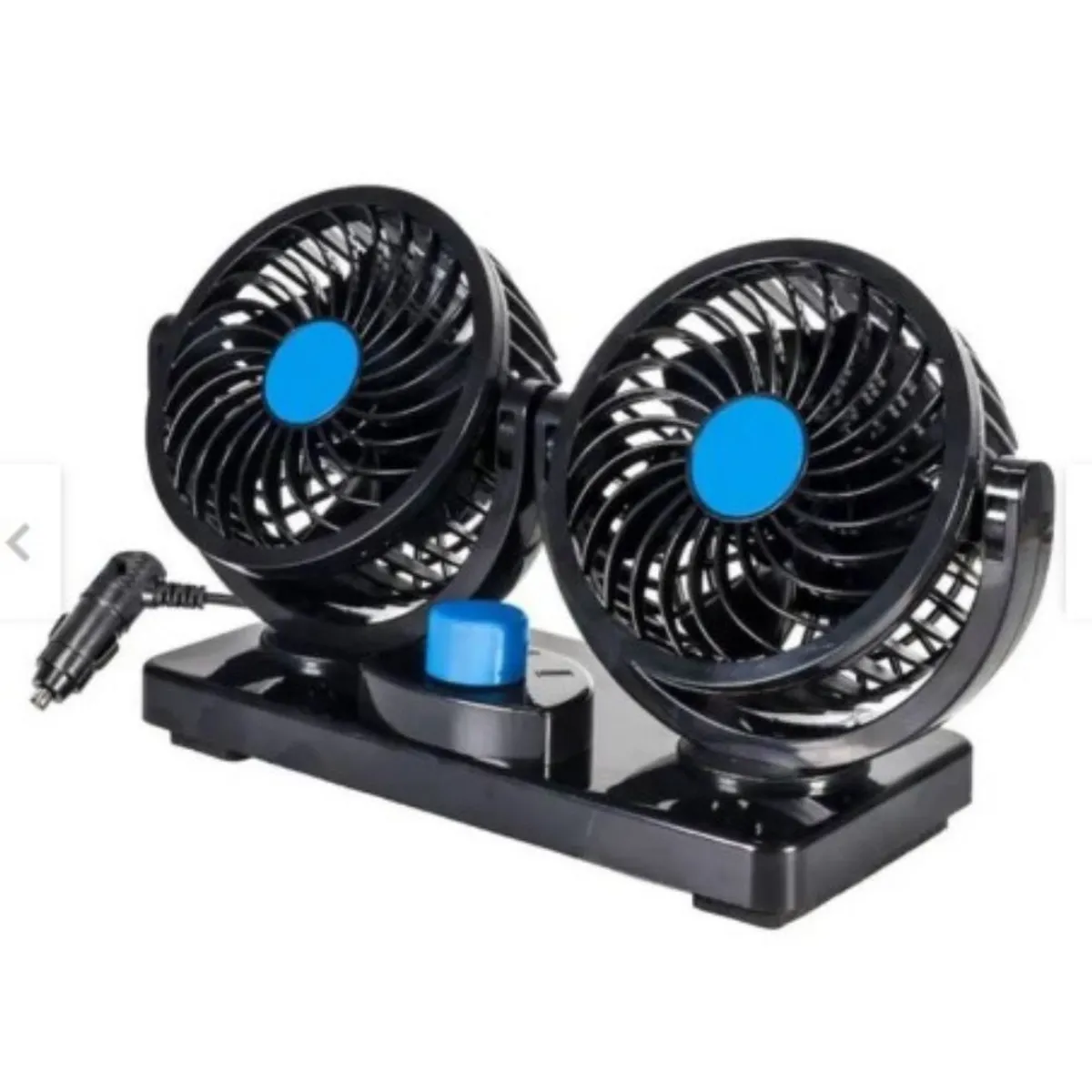 GENERICO - Ventilador  Portatil 12v para  Auto 360 Turbo Giratorio Graduable