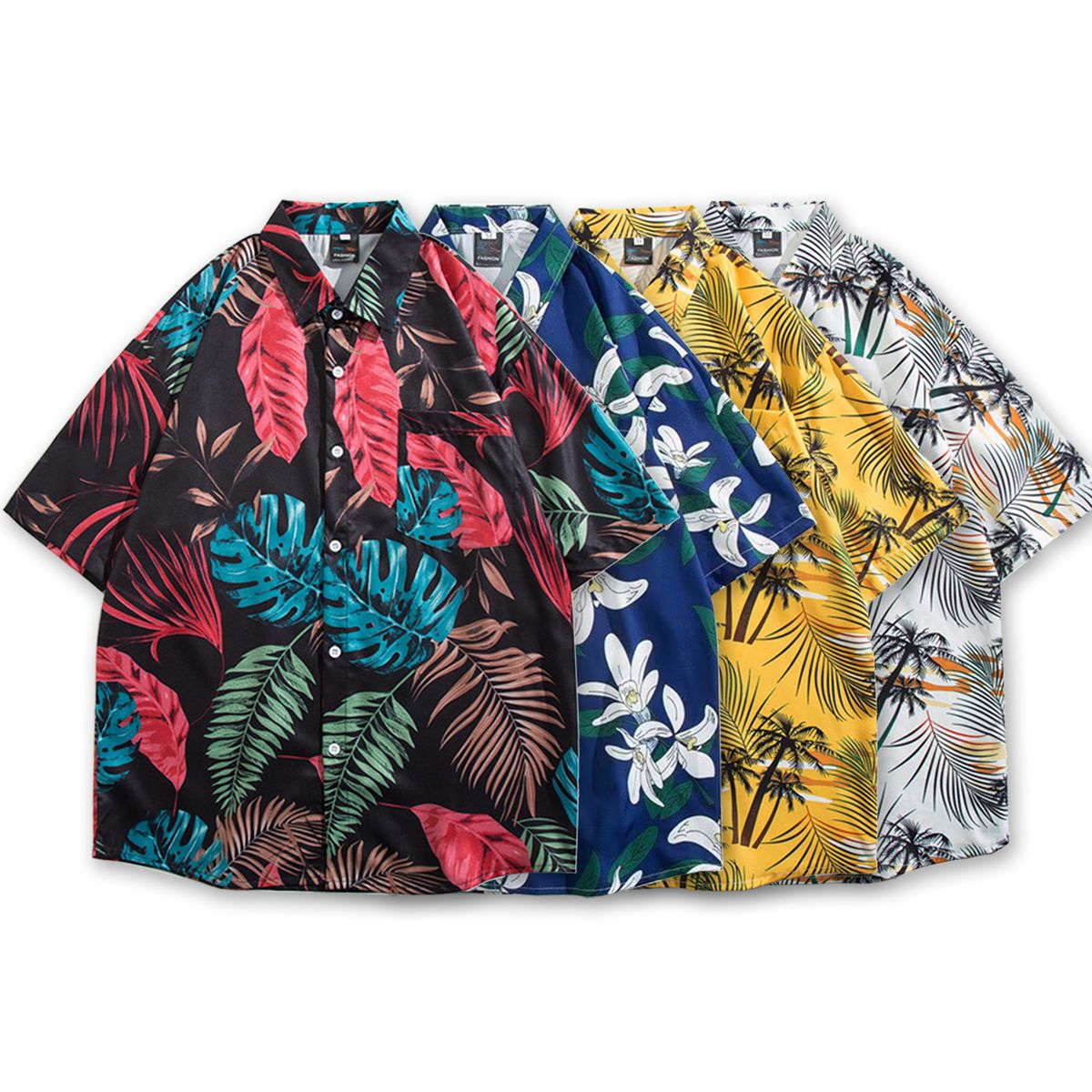 ZIMRAHYG - Camisa Manga Corta Hombre para vacaciones en la playa