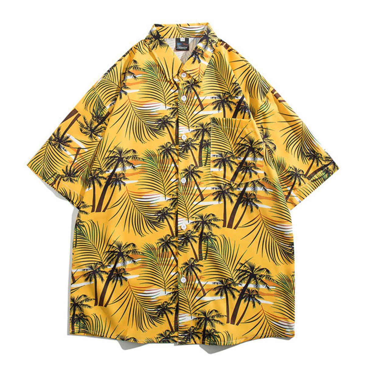 ZIMRAHYG - Camisa Manga Corta Hombre para vacaciones en la playa