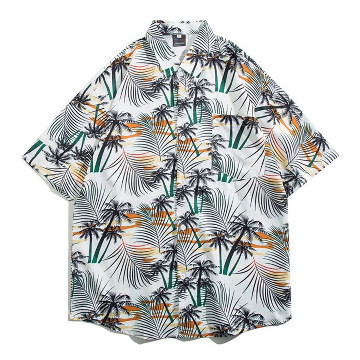 ZIMRAHYG - Camisa Manga Corta Hombre para vacaciones en la playa