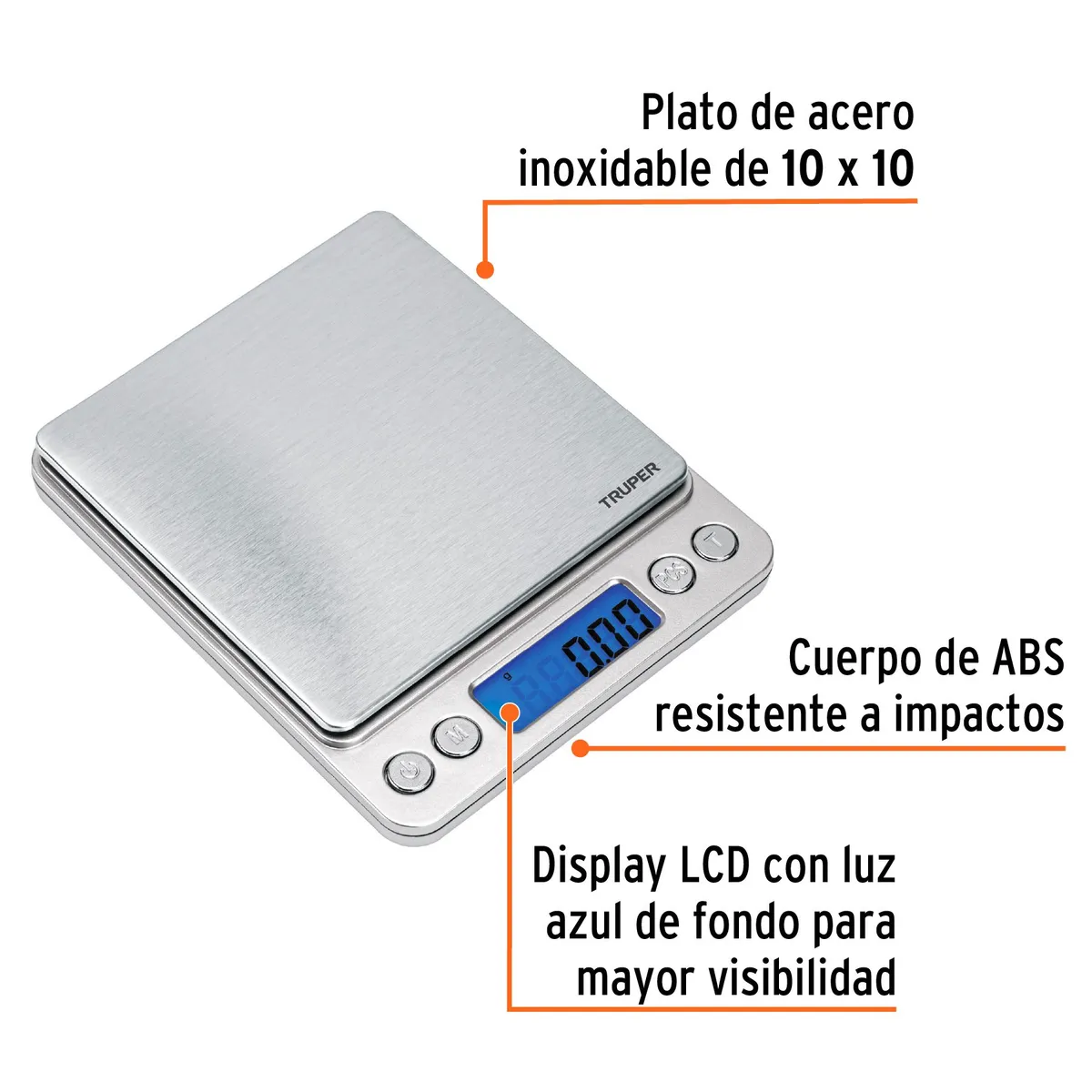 TRUPER - Balanza digital de precision 500g Truper
