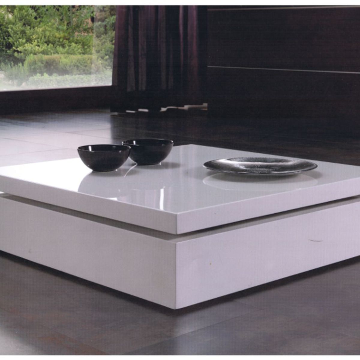 TU MESITA - Mesa de Centro Minimalista Genoveva 90cm Blanca TU MESITA