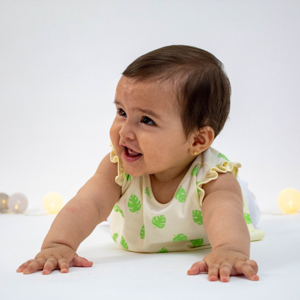 WAWA PIMA - CONJUNTO TROPICAL PARA BEBE NIÑA100%  ALGODÓN PIMA