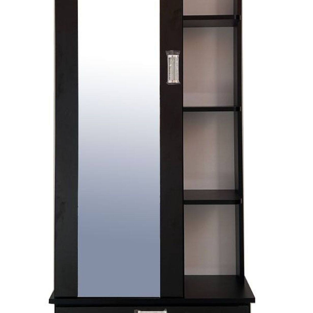 GENERICO - ZAPATERA BAÙL CON ESPEJO COLOR WENGUE