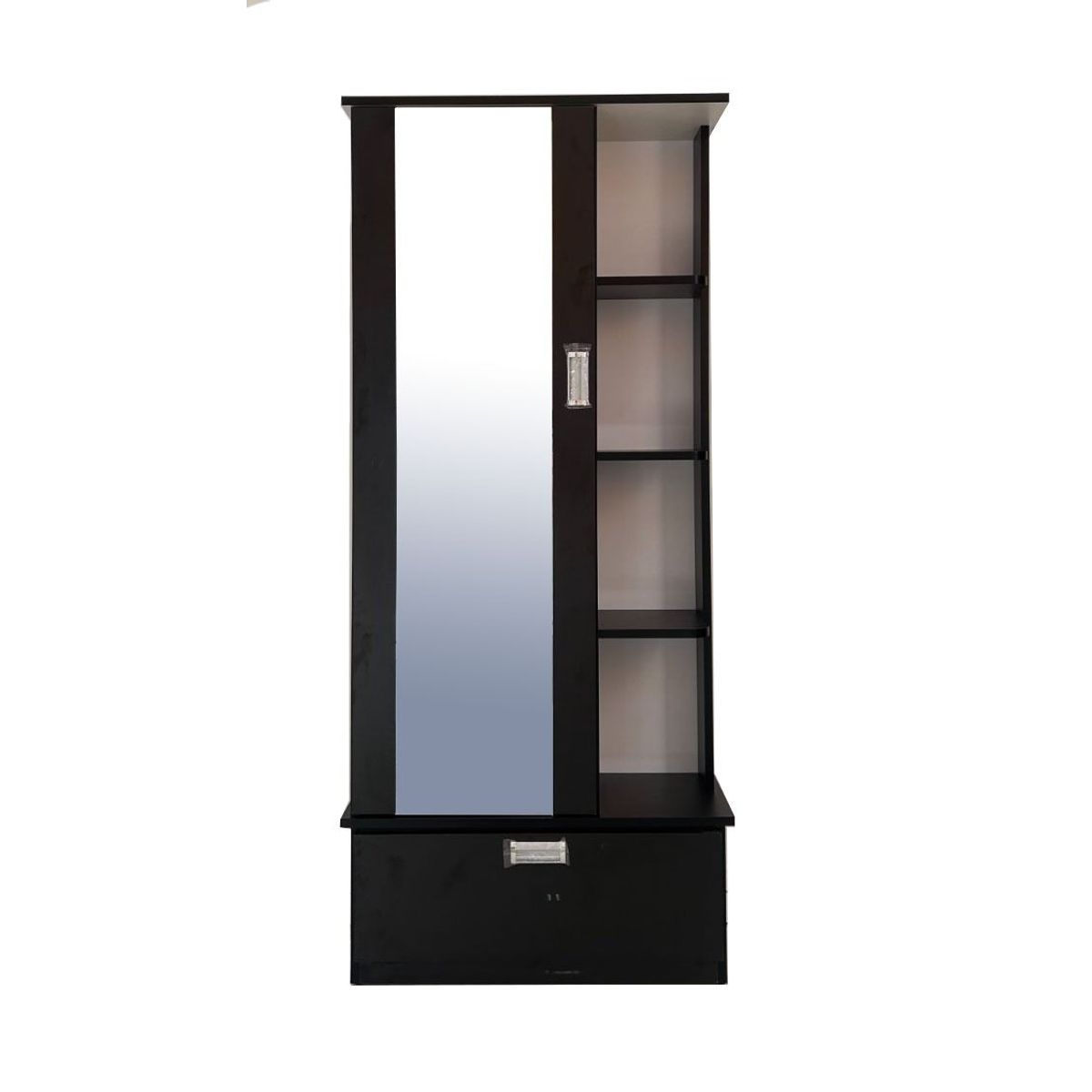 GENERICO - ZAPATERA BAÙL CON ESPEJO COLOR WENGUE