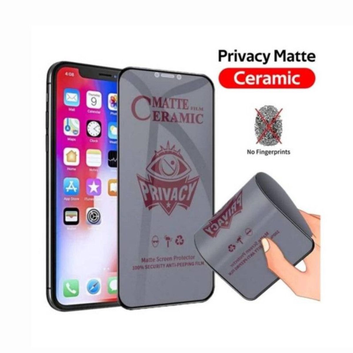 GENERICO - Mica Ceramica Antiespia Mate Para Xiaomi Note 10S