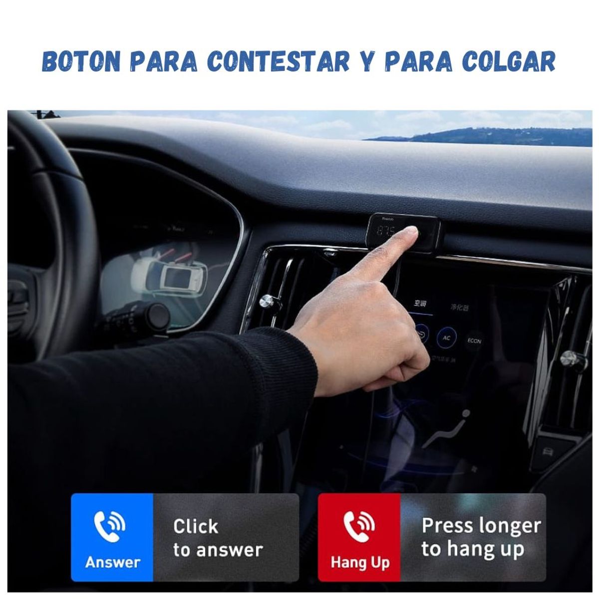 BASEUS - Baseus Sintonizador S16 FM Bluetooth Para Auto