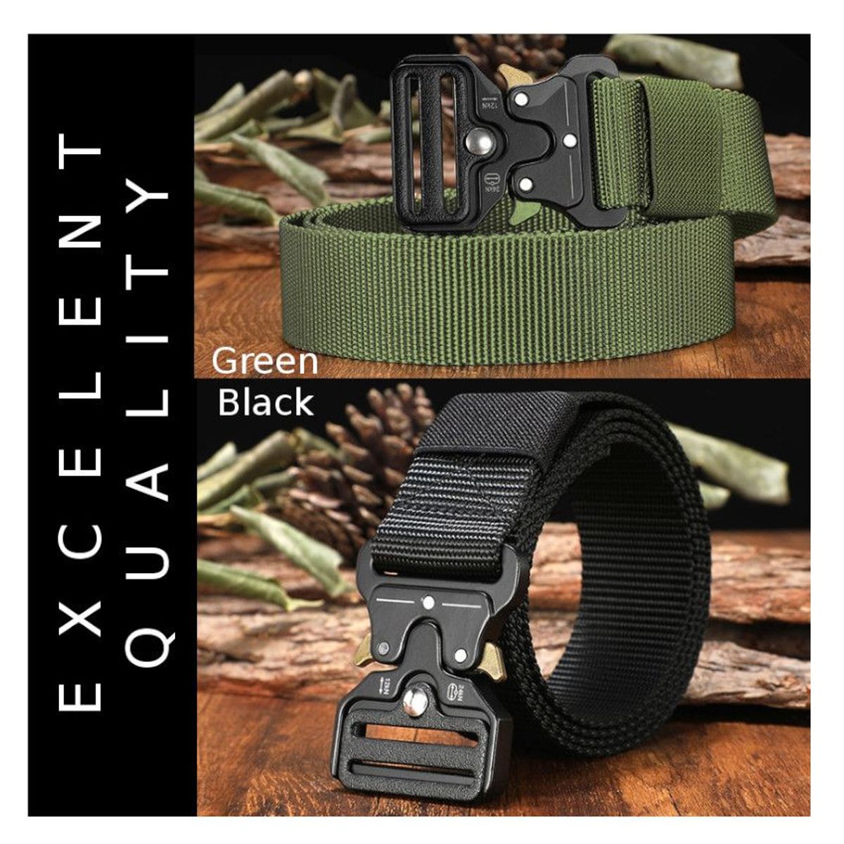 GENERICO - Correas Hombre Cinturon Urbano Ajustable C Sistema De Liberacion