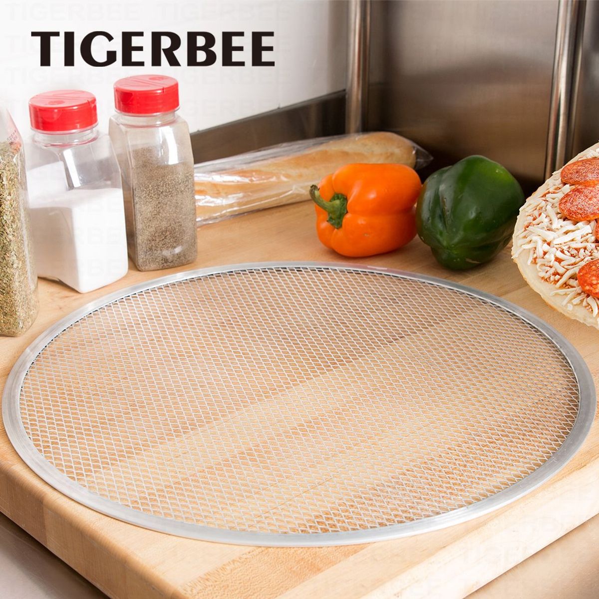 TIGERBEE - REJILLA DE ALUMINIO PARA PIZZA DE 46cm