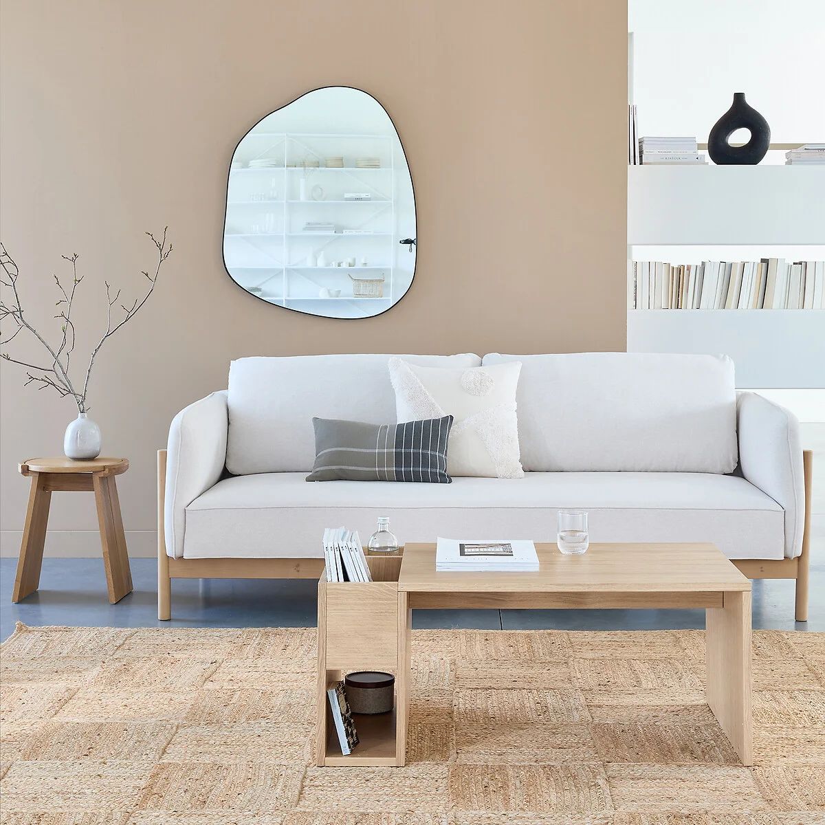 TU MESITA - Mesa de centro estilo Nórdico Genaro color Duna TU MESITA