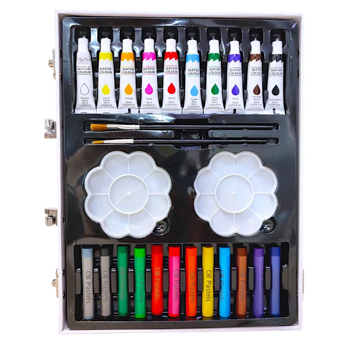 INSPIRA MARKET - Set de Arte Plumones Lápices Crayolas Acuarelas de Colores 68 pzs Aleatorio