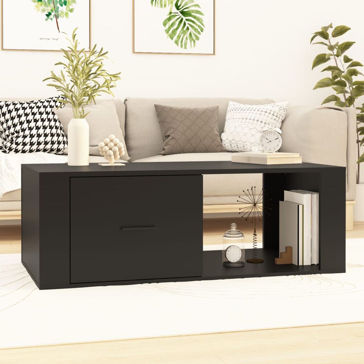 TU MESITA - Mesa de centro Moderna Diego color Negro TU MESITA
