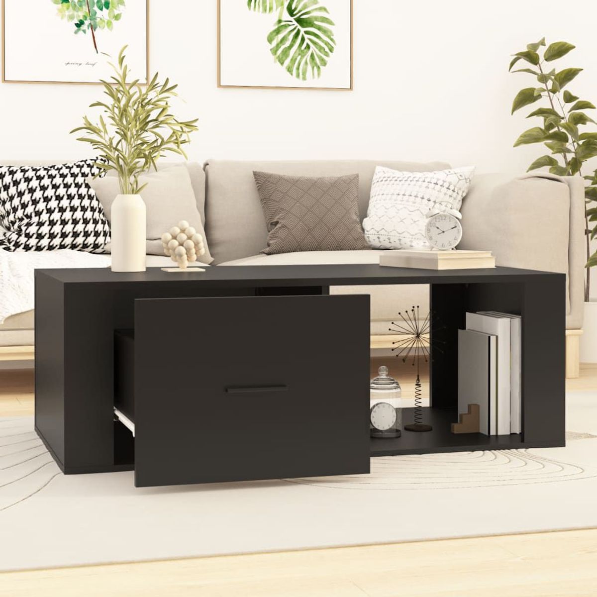 TU MESITA - Mesa de centro Moderna Diego color Negro TU MESITA
