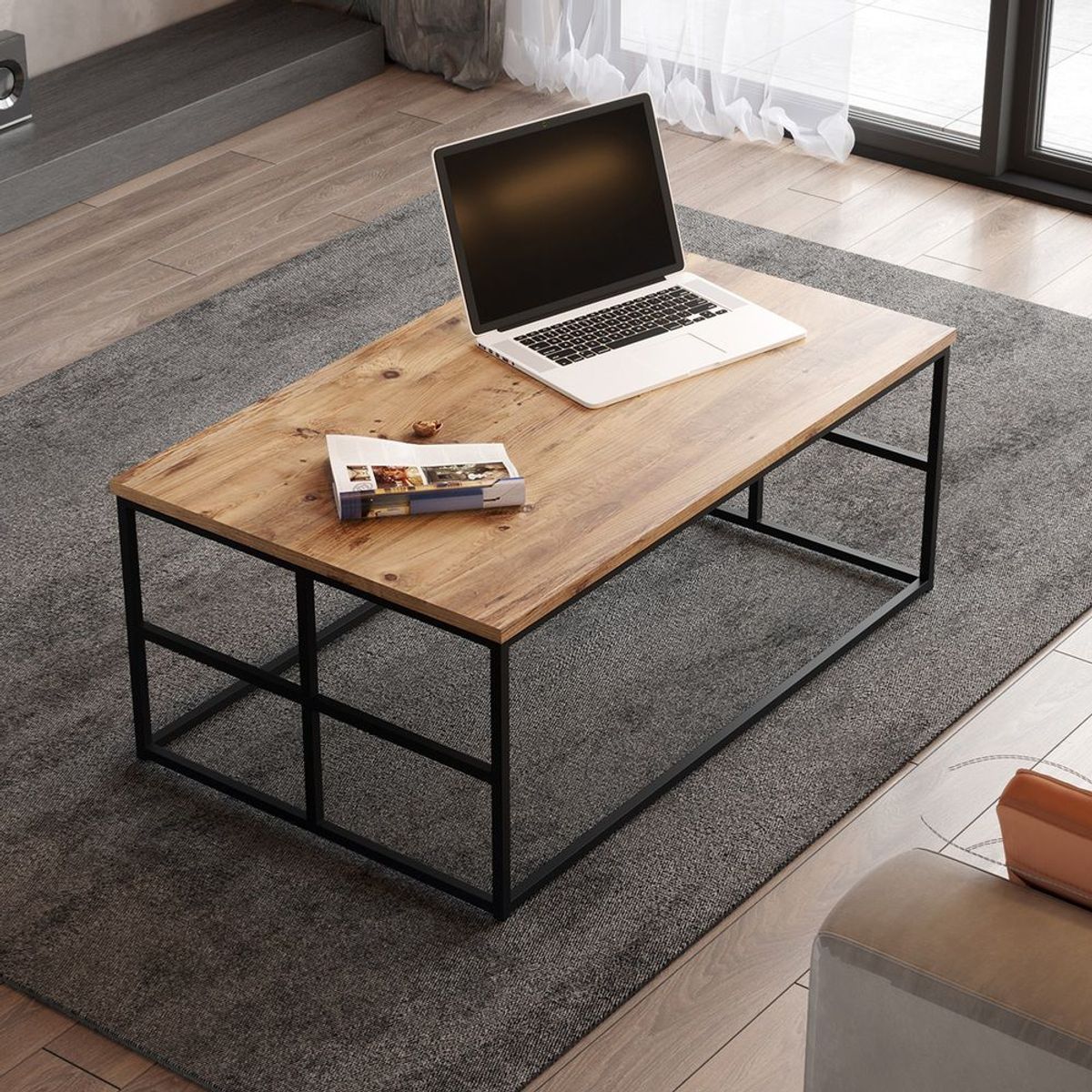 TU MESITA - Centro de Mesa Industrial Práctica Belicia color Duna TU MESITA