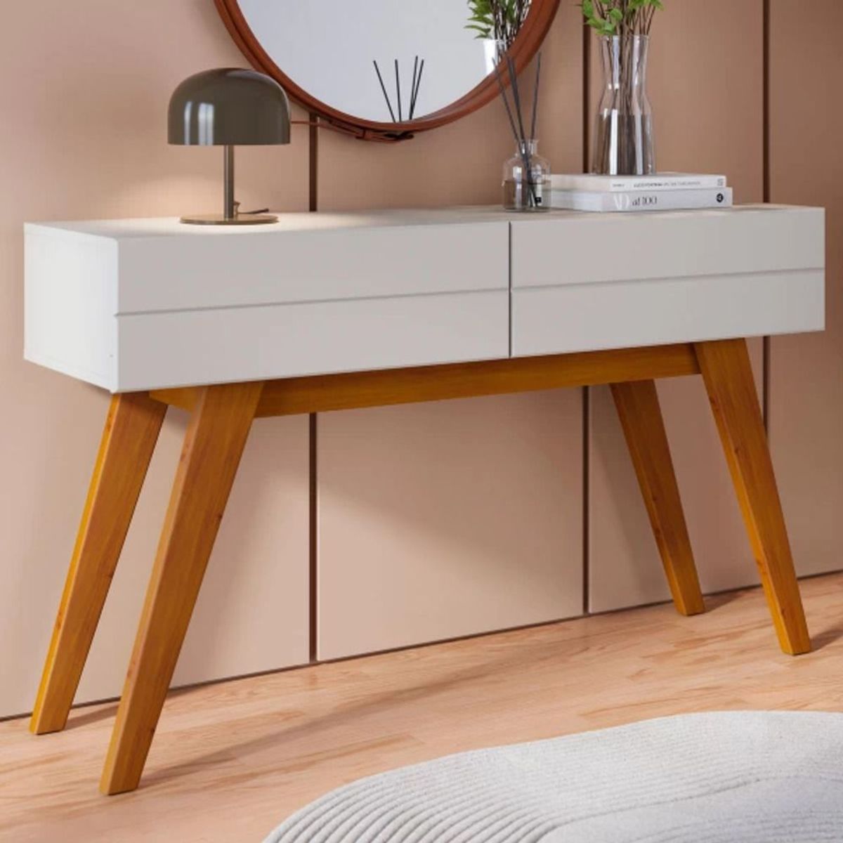 TU MESITA - Mesa Recibidora funcional Zulema 2 cajones TU MESITA